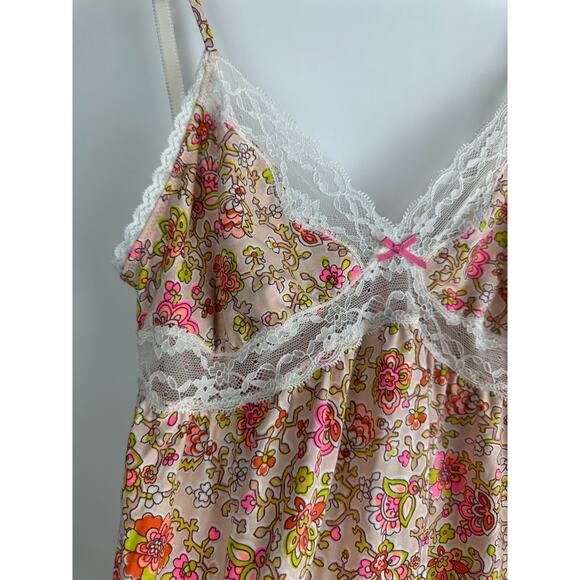 NWT Victoria's Secret Sweetheart Babydoll Lingerie Lace Floral Nighty Top Large - Picture 4 of 10